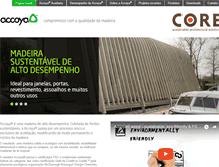 Tablet Screenshot of corebr-accoya.com